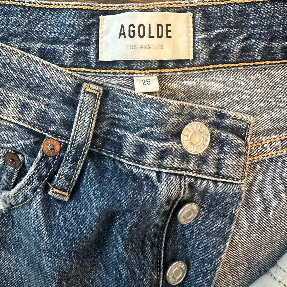 AGOLDE Riley High Rise Straight Crop Jeans - Picture 7 of 7